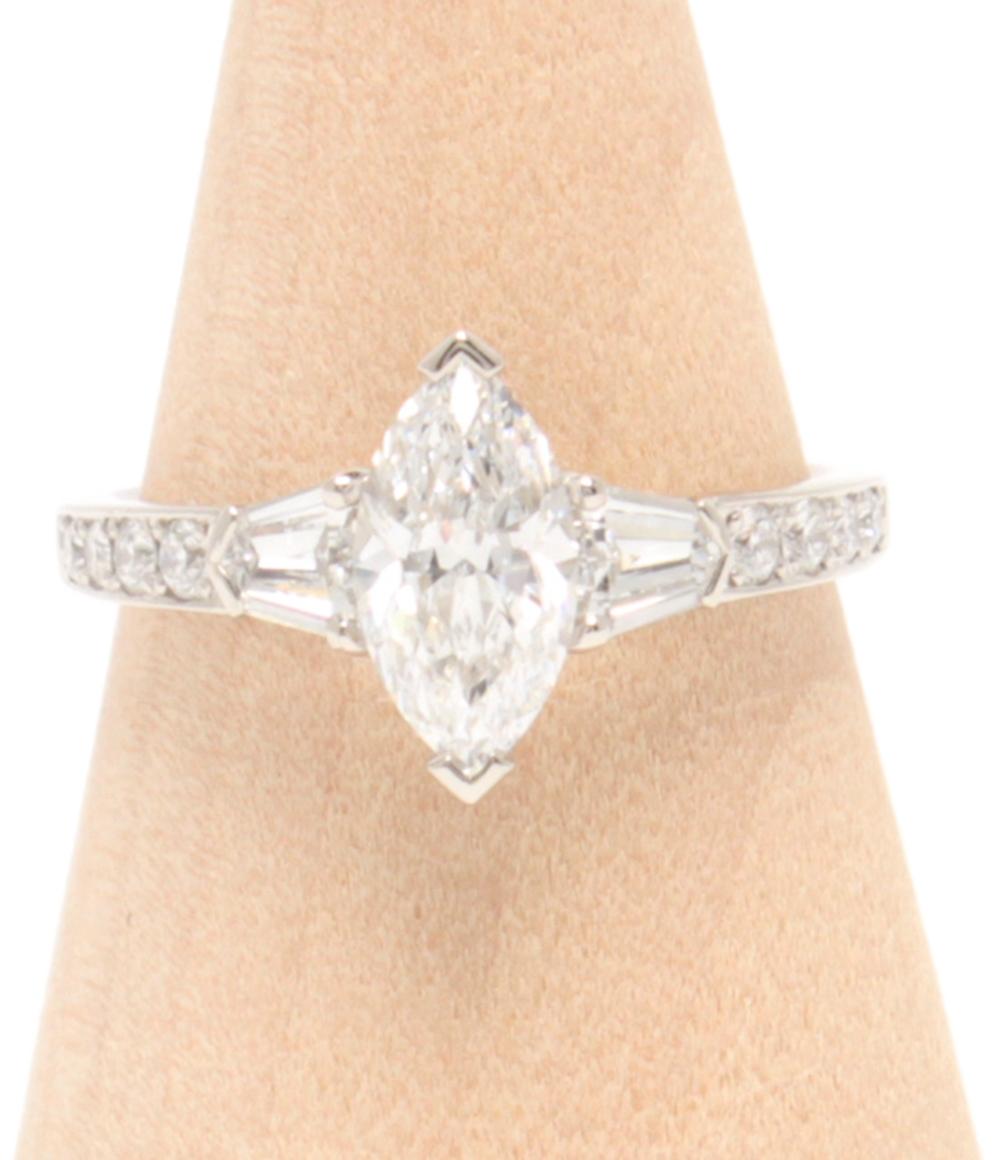 美品 リング 指輪 Pt900 ダイヤ 1.01ct 0.53ct レディース SIZE 11号 