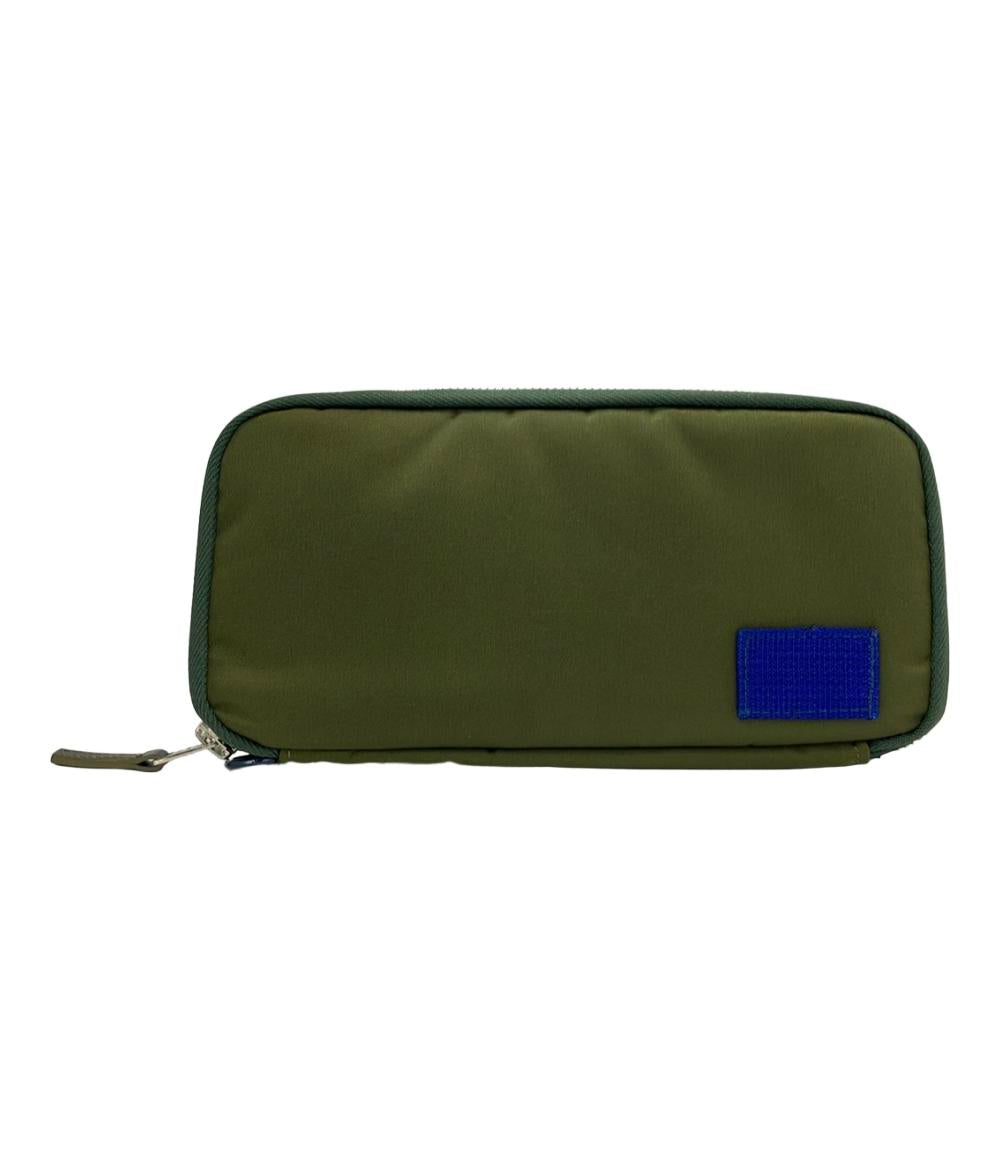 PORTER　sacai　長財布　ラウンドファスナー　レザー　ブラック　オレンジ PORTER sacai 長財布 ラウンドファスナー ブラック オレンジ 小物