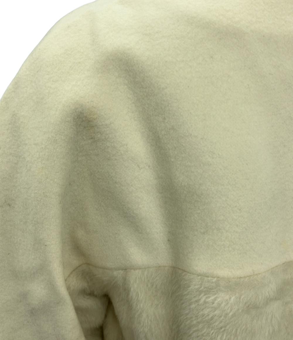 エトロ ノーカラーロングコート ウールアルパカ切り替え レディース SIZE 40 (L) ETRO