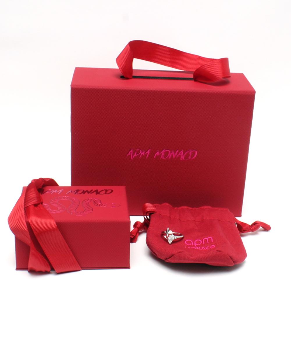 APM MONACO リング 指輪 SV925 ラインストーン レディース SIZE 13号 エーピーエム モナコ