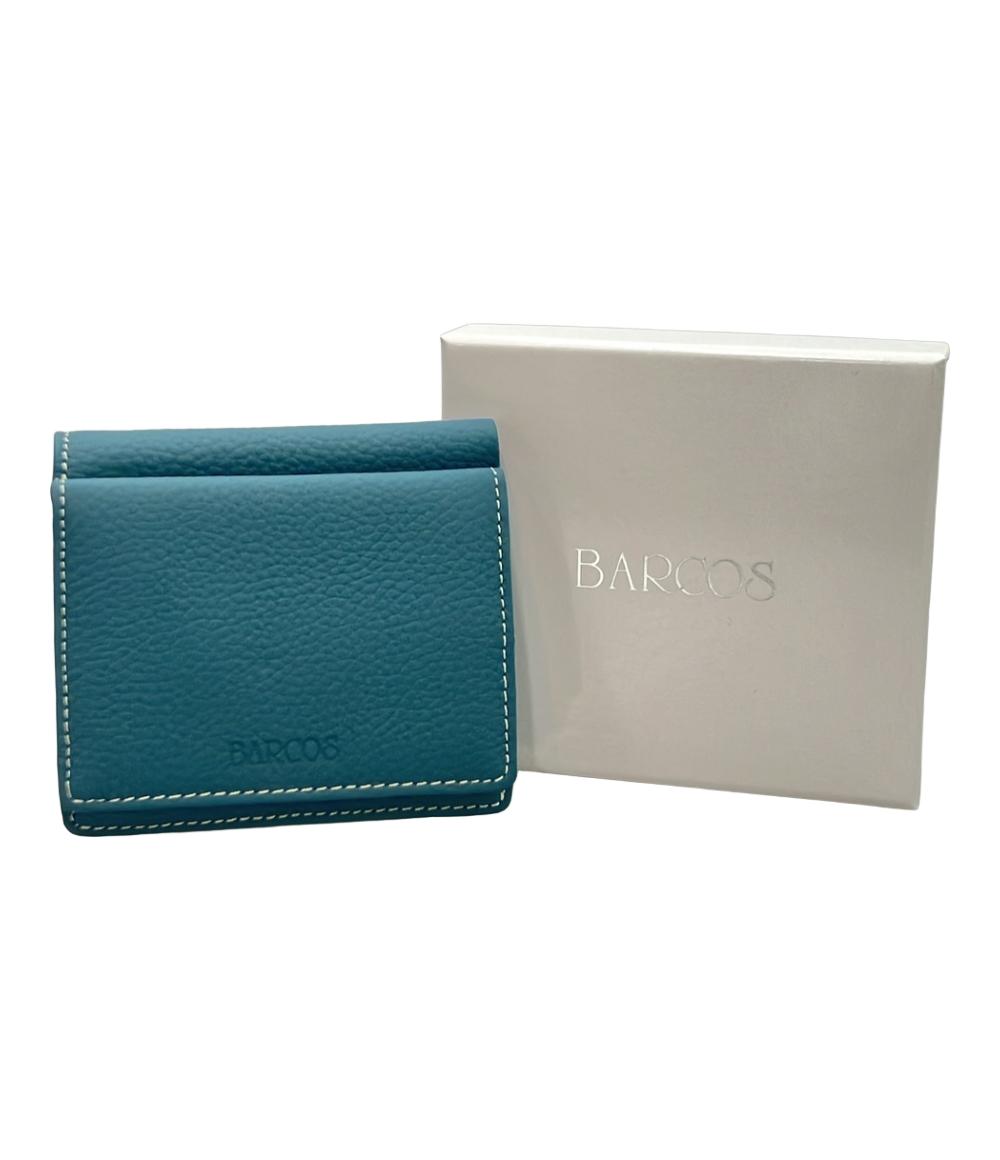 美品 BARCOS 二つ折り財布 レディース バルコス
