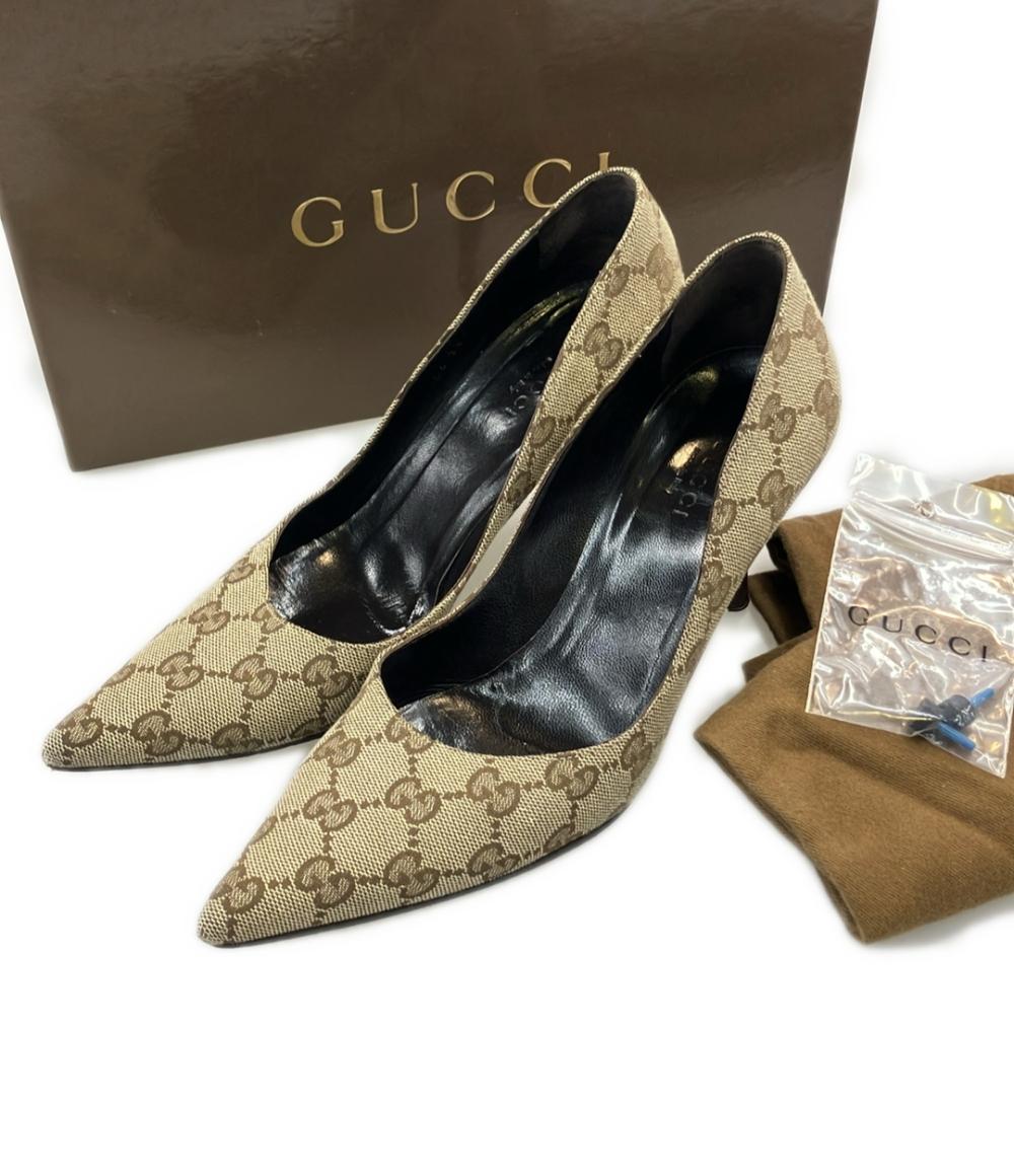 GUCCI パンプス GGキャンバス バンブーヒール レディース SIZE 36 C 