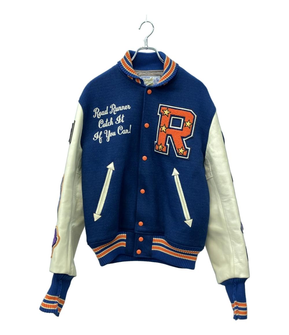 WHITESVILLE スタジャン ワッペン 内側キルティング メンズ SIZE 42