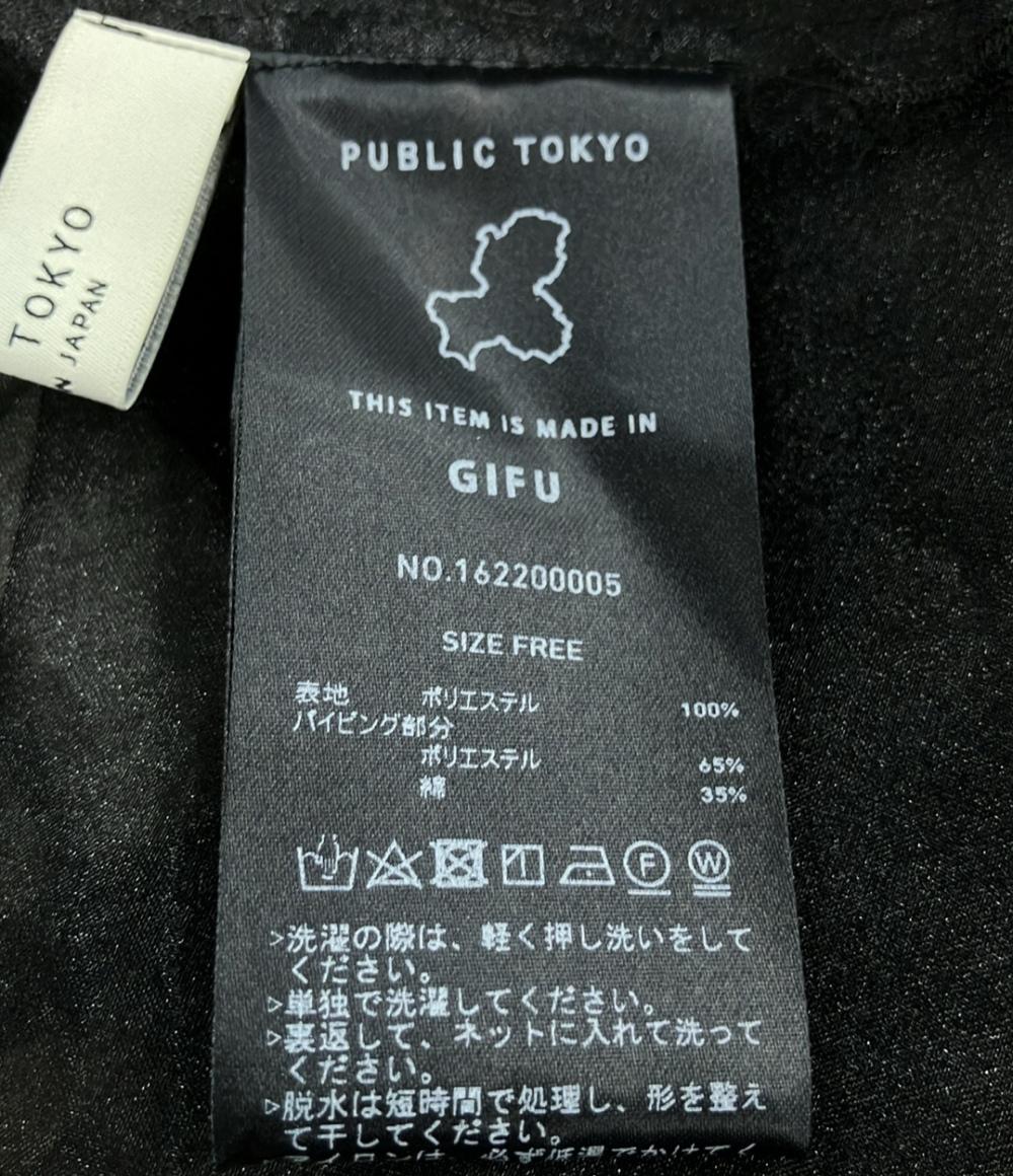 美品 パブリックトウキョー ノーカラーブラウス シースルー レディース SIZE F (M) PUBLIC TOKYO