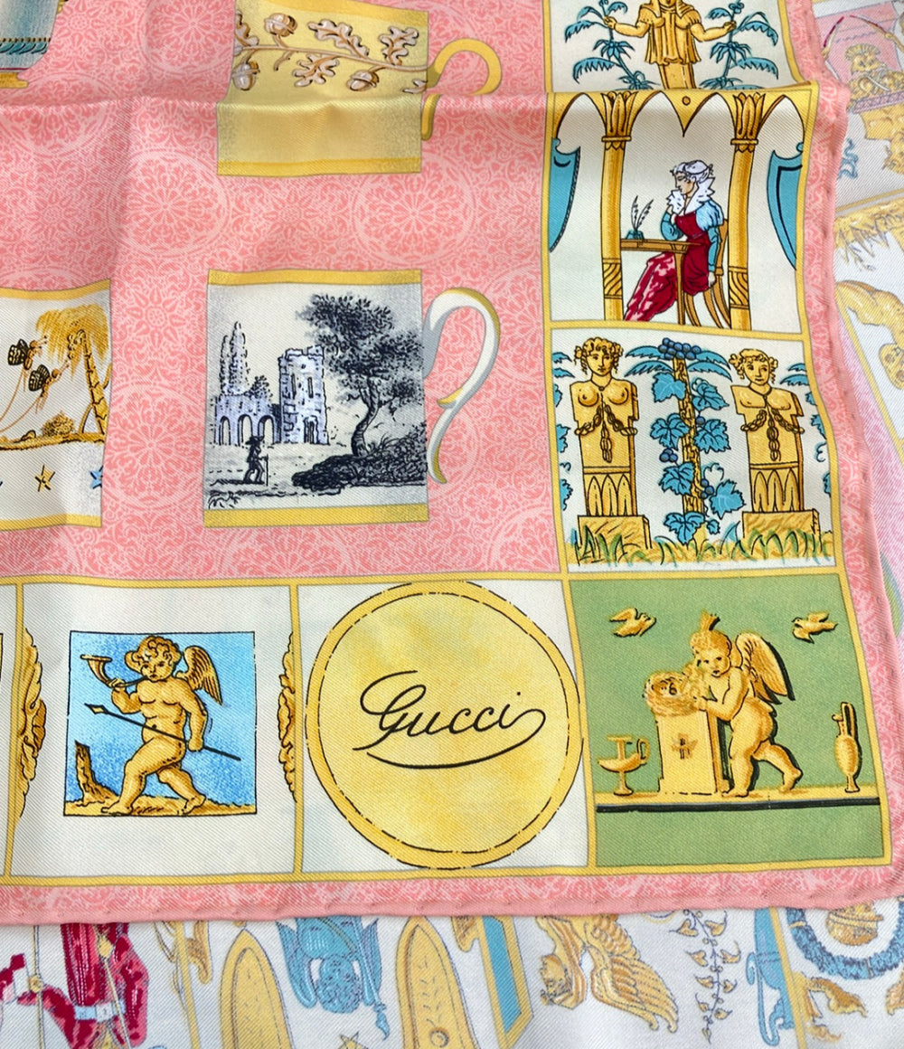 美品 GUCCI スカーフ シルク100% レディース グッチ