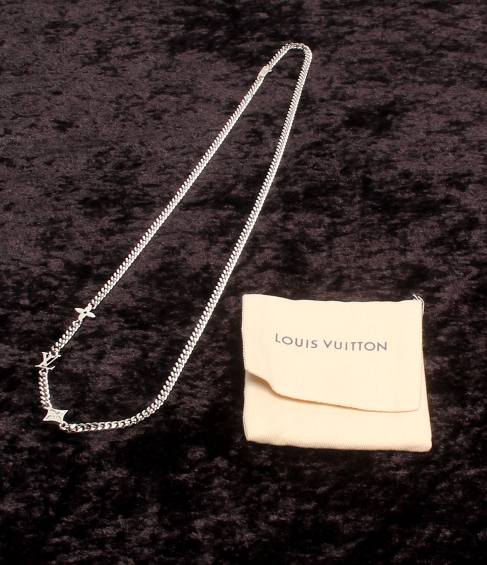 美品 LOUIS VUITTON ネックレス モノグラム ロウ M01490 RM3235 メンズ ルイ・ヴィトン