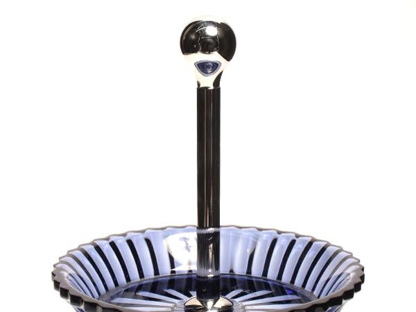 美品 バカラ ケーキスタンド 二段 ミルニュイ Baccarat