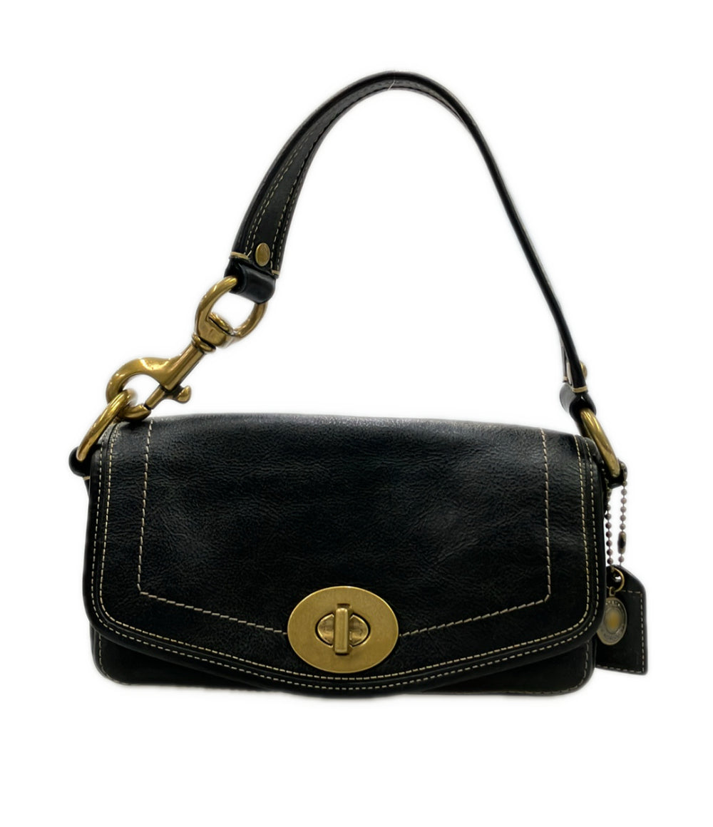 COACH コーチ レザー ショルダーバッグ 黒 PC収納可 美品 コーチ ショルダーバッグ レディース COACH レザー コーチ バッグ