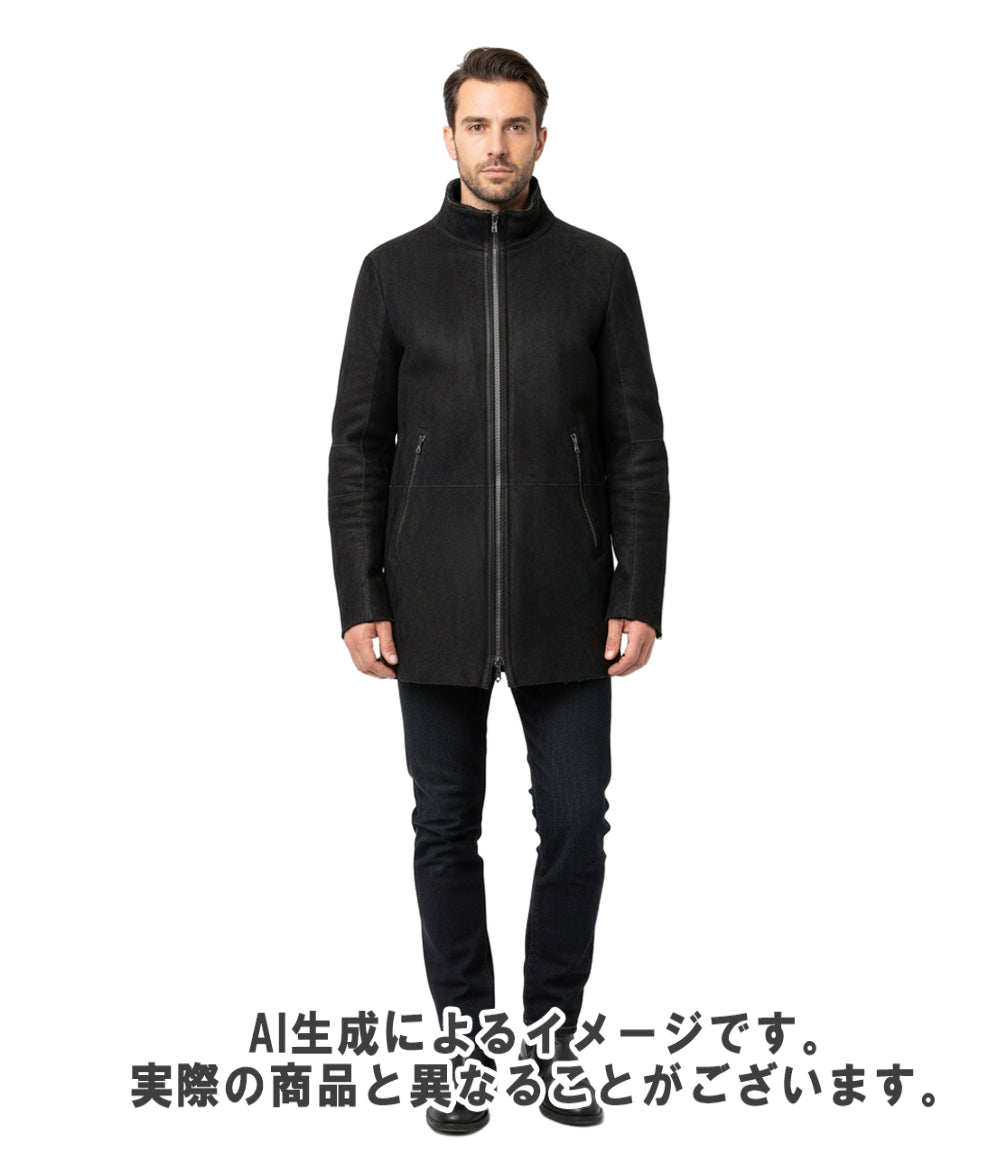 DROMe ムートンジャケット 羊革 ダブルジップ dpu7271 メンズ SIZE S ドローム