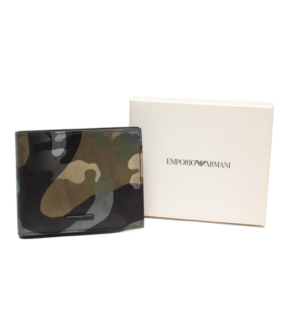 美品 エンポリオ・アルマーニ 二つ折り財布 メンズ Emporio Armani