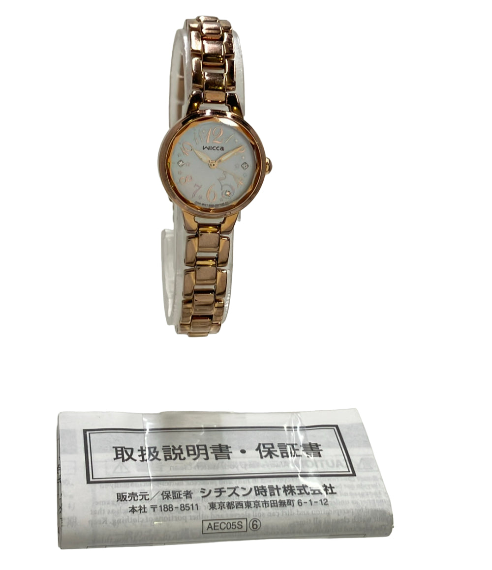 CITIZEN 腕時計 ウィッカ wicca ソーラー E031-R004638 レディース シチズン