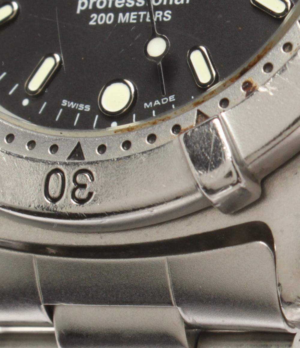 TAG HEUER 腕時計 プロフェッショナル2000 クオーツ ブラック 962.006 メンズ タグホイヤー