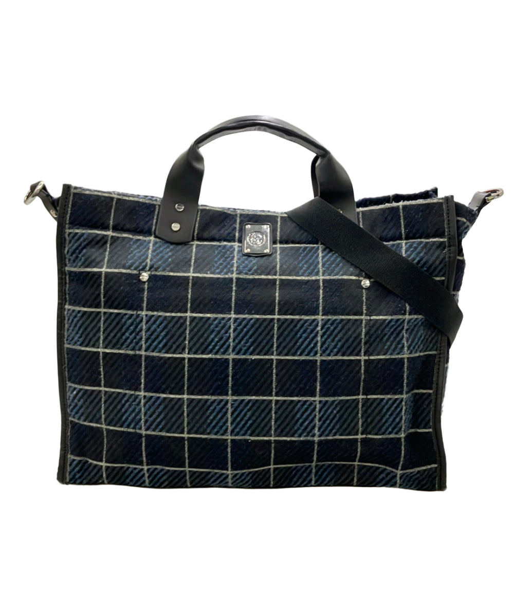 DIESEL 2wayバッグ ※プロフ必読 DIESEL 2way トートバッグ ショルダーバッグ 斜め掛け チェック柄