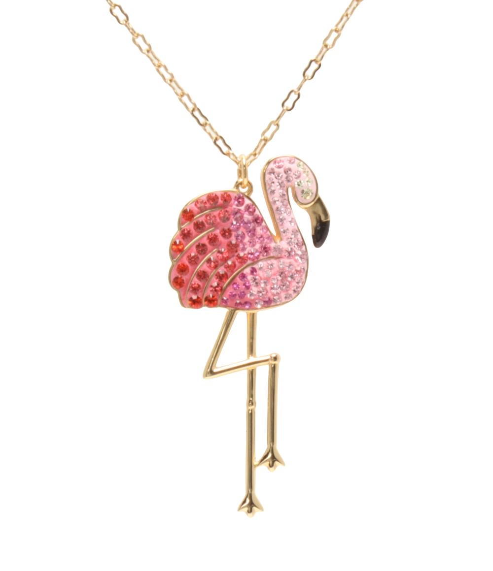 美品 SWAROVSKI ネックレス フラミンゴモチーフ 1181361 レディース