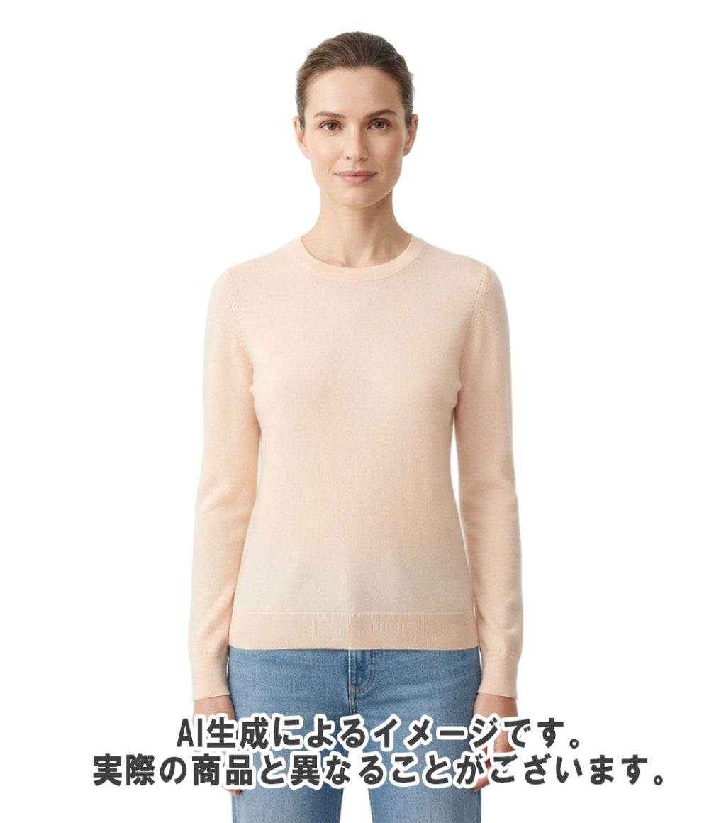 Loropiana ネオ・ピウマ・クルーネック カシミヤニット FAM9049 レディース SIZE 38 (S) ロロ・ピアーナ