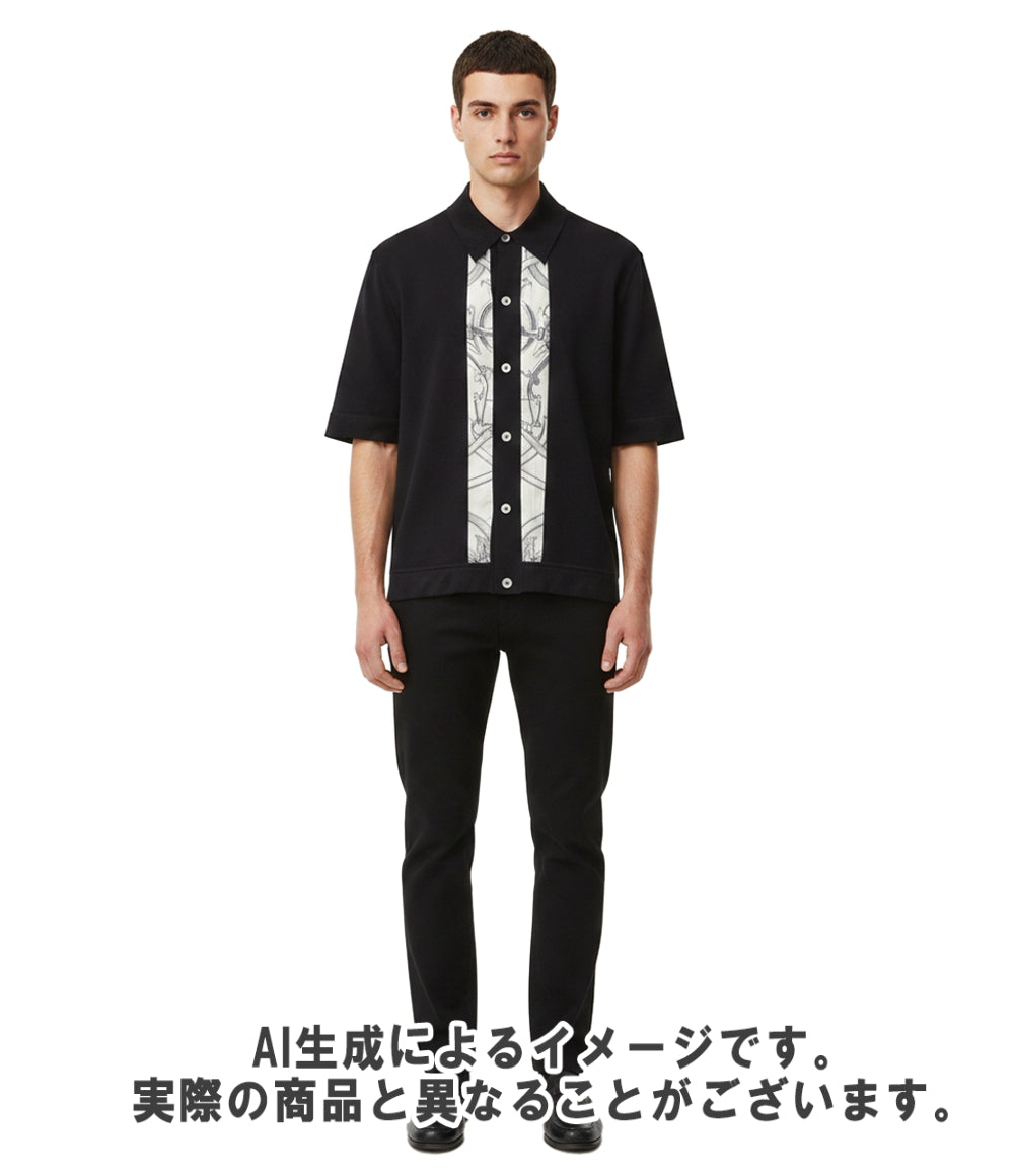 HERMES 半袖 ニットシャツ H557175HA メンズ SIZE S エルメス