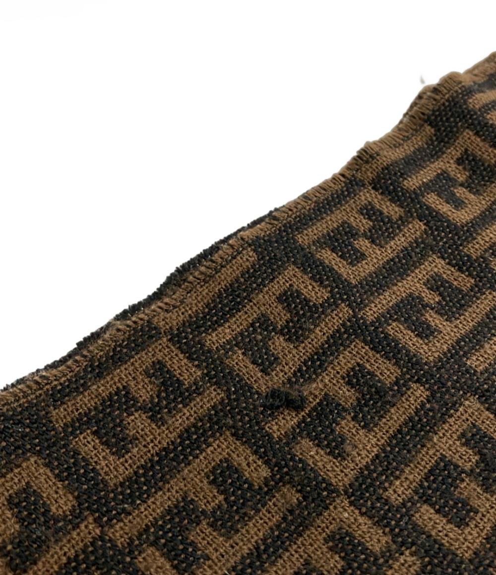 フェンディ マフラー ウール 100% ズッカ柄 レディース FENDI