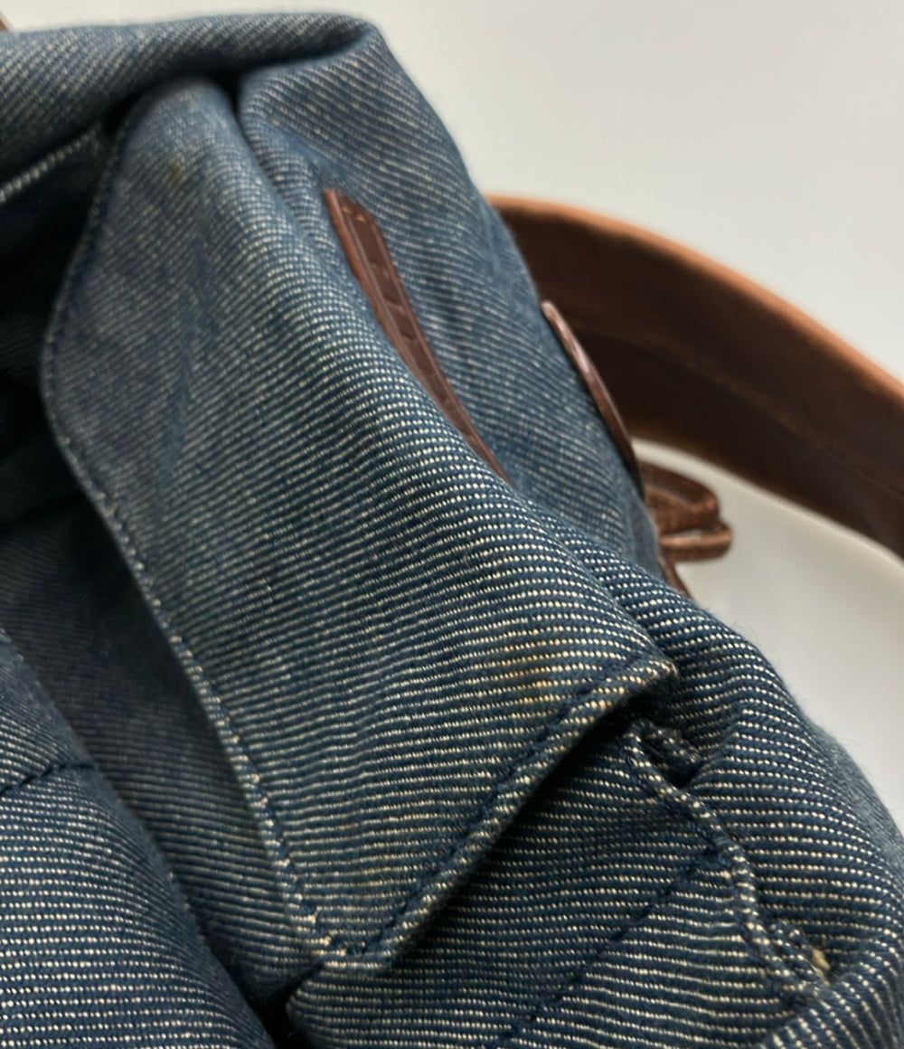 CELINE ショルダーバッグ トートバッグ 肩掛け デニム レザー レディース セリーヌ