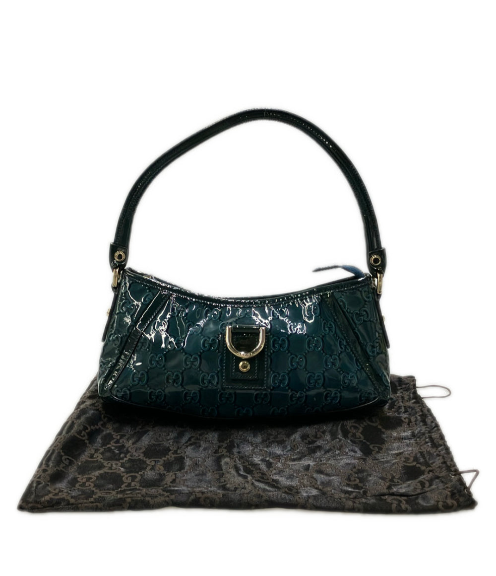 GUCCI ショルダーバッグ 肩掛け エナメル GGキャンバス 130939 2123 レディース グッチ