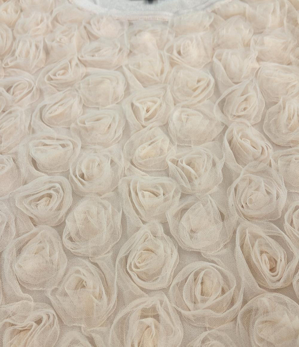 ランバンコレクション 半袖ローズニット レディース SIZE 40 LANVIN COLLECTION