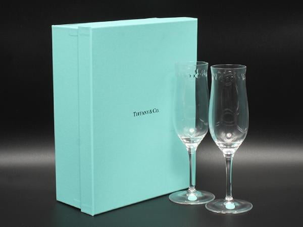 【ジャングルジャングル広陵店】ティファニー スウィング シャンパングラス 箱付き 未使用品 TIFFANY & Co. (ティファニー) スウィングペアシャンパングラス 箱付