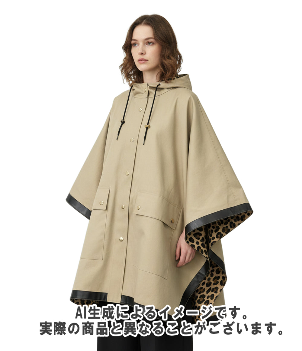 Mackintosh ポンチョ コート 裏レオパード柄 レディース SIZE 38 マッキントッシュ