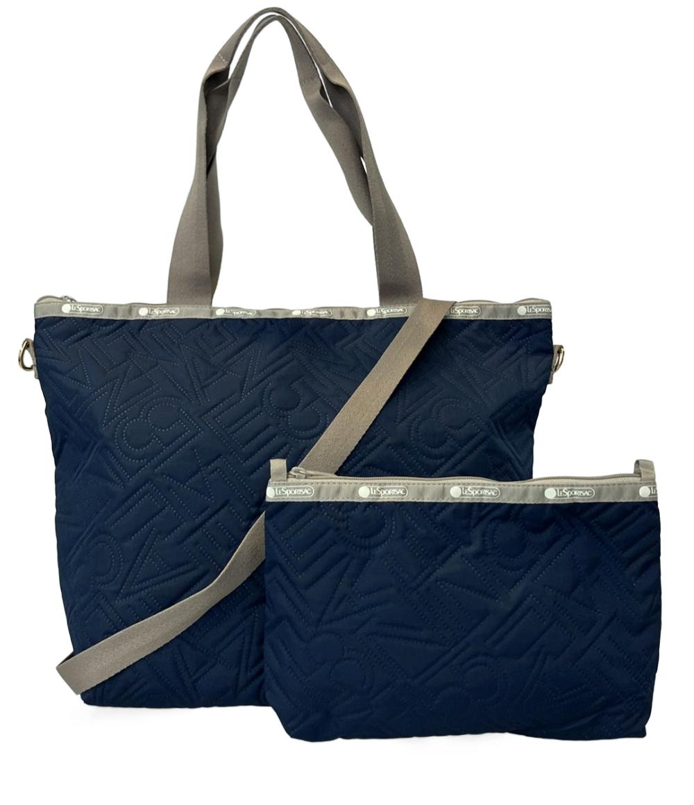 LeSportsac レスポートサック ショルダーバッグ ネイビー 2way 美品 LeSportsac 2wayハンドバッグ ショルダーバッグ レディース