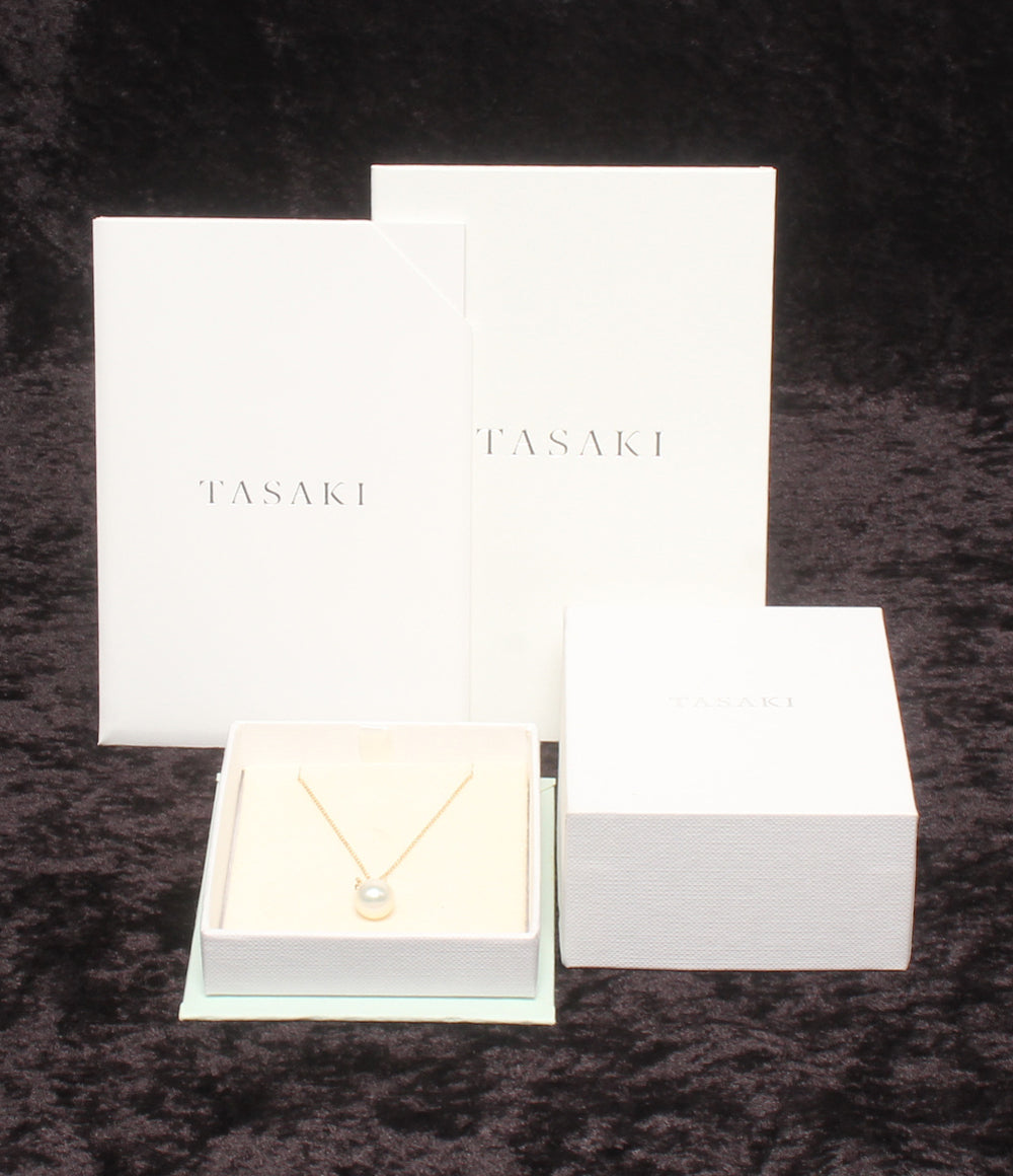美品 TASAKI ネックレス K18 パール8.8mm レディース タサキ