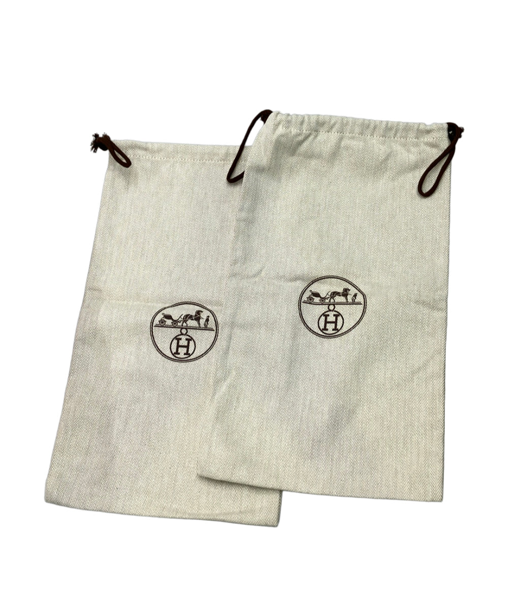 訳あり HERMES フラットシューズ スエード レディース SIZE 36 1/2 エルメス