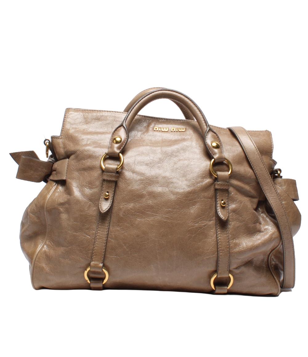 ミュウ ミュウ 2WAY ハンドバッグ ショルダーバッグ 斜め掛け  