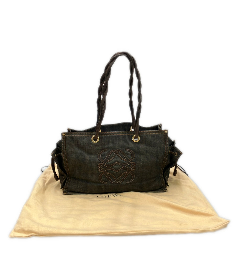 LOEWE トートバッグ デニム アナグラム レディース ロエベ