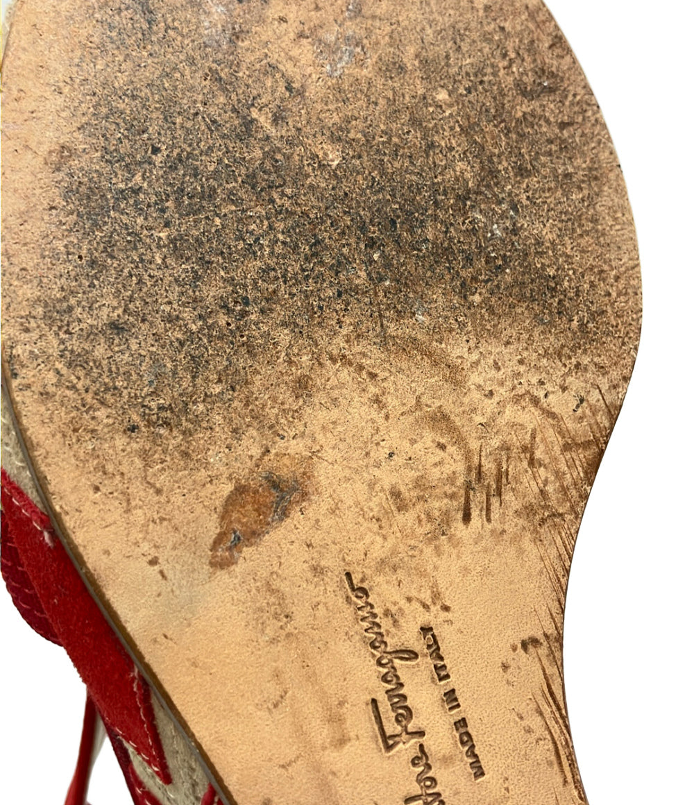 Salvatore Ferragamo ウェッジソールサンダル PG 316 レディース SIZE 6 サルヴァトーレフェラガモ
