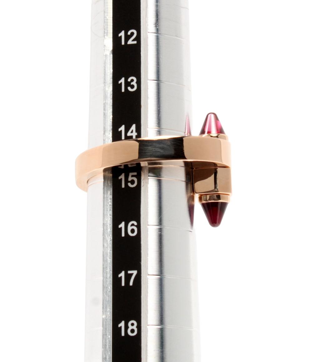 美品 Cartier リング 指輪 K18 ガーネット メノット BK5457 レディース SIZE 14号 カルティエ