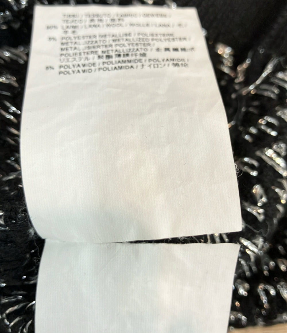 SAINT LAURENT 長袖ニット 光沢 ジグザグデザイン セーター 18AW 529734 メンズ SIZE S サンローラン