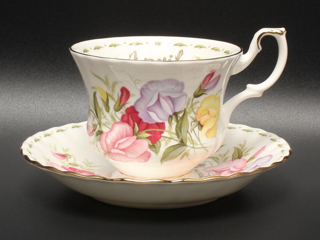 ロイヤルアルバート　フラワーオブザマンス　カップ＆ソーサー　1客 ロイヤルアルバート(Royal Albert) フラワー オブ ザ マンス