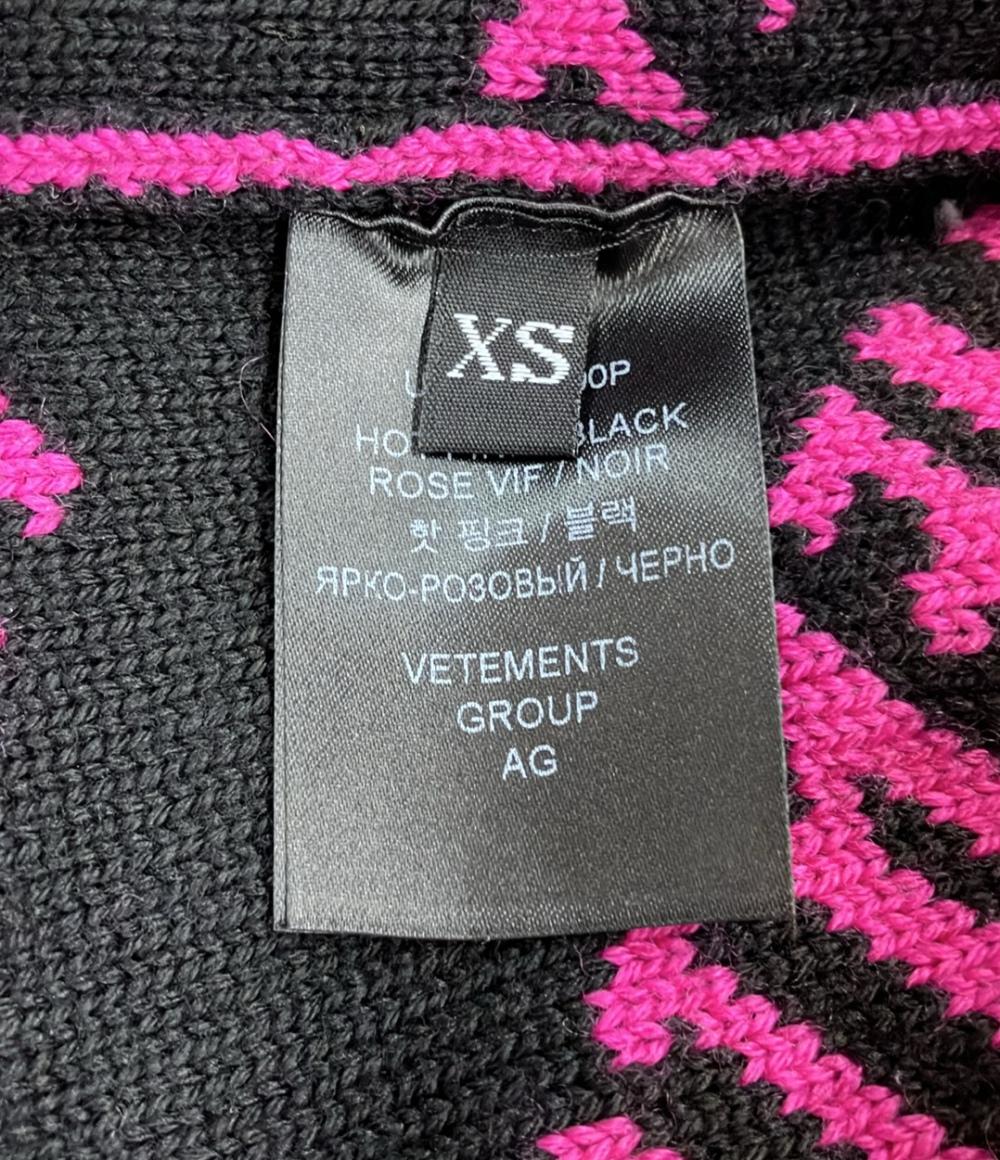 美品 ヴェトモン 長袖ニット ロゴ メンズ SIZE XS VETEMENTS