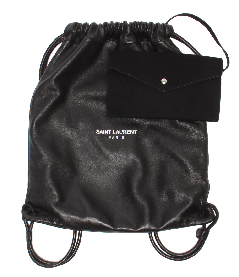 美品 SAINT LAURENT PARIS ナップサック バックパック テディ ナップサック レディース サンローランパリ