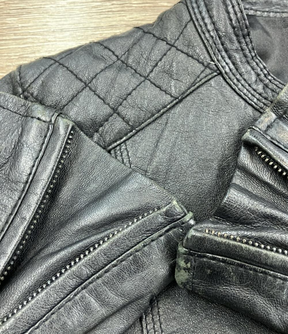 訳あり マウジー シングルライダースジャケット レディース SIZE S MOUSSY