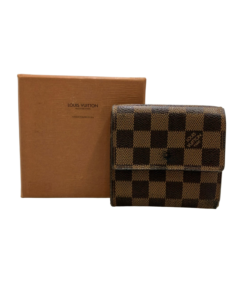 LOUIS VUITTON Wホック 二つ折り財布 ポルトフォイユ エリーズ ダミエ N61654 メンズ レディース ルイ・ヴィトン