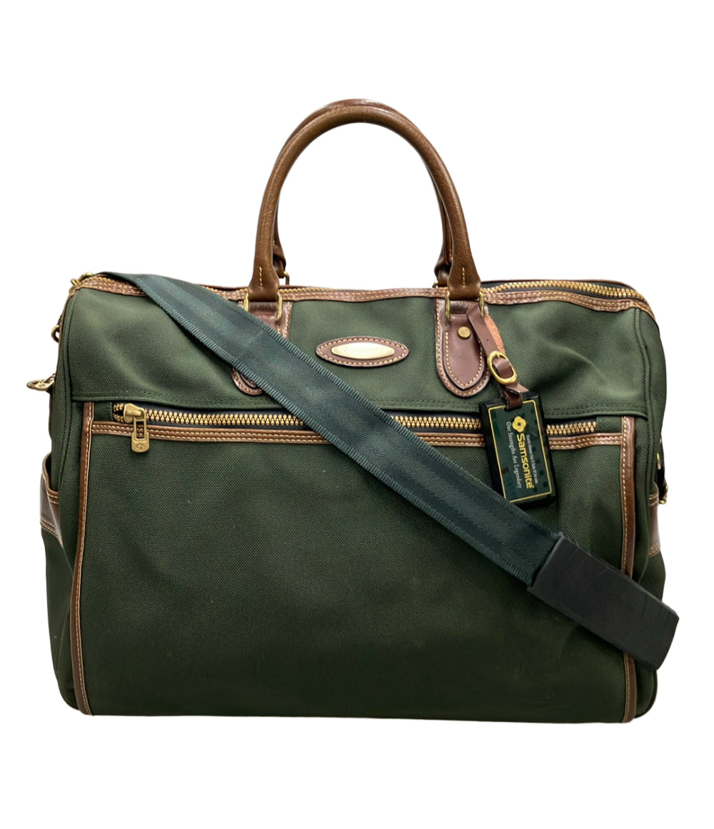 【美品】Samsonite サムソナイト　ボストンバッグ　保証書付 Samsonite ボストンバッグ ショルダーバッグ 斜め掛け メンズ