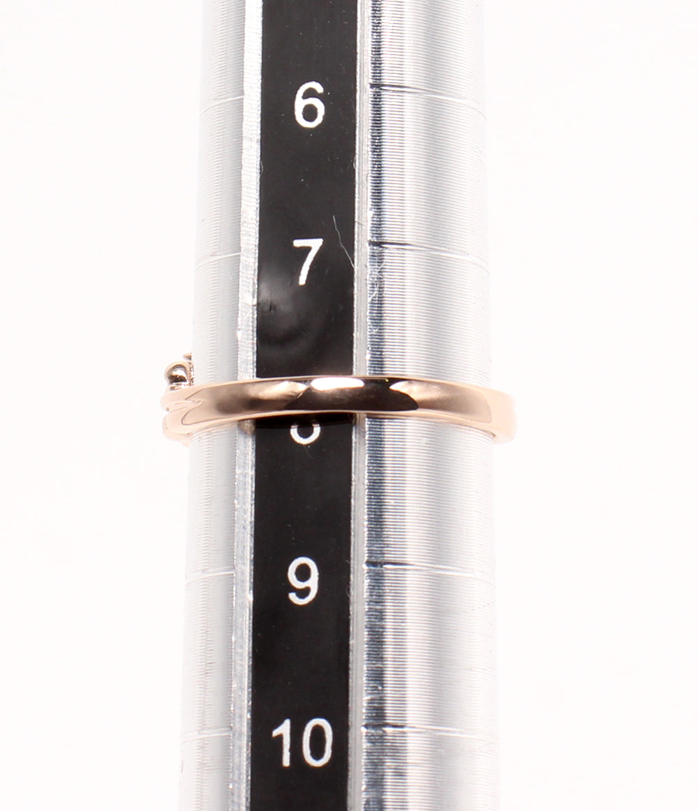 美品 Samantha Tiara リング 指輪 K18 ダイヤ 0.05ct クラウンモチーフ レディース SIZE 8号 サマンサティアラ