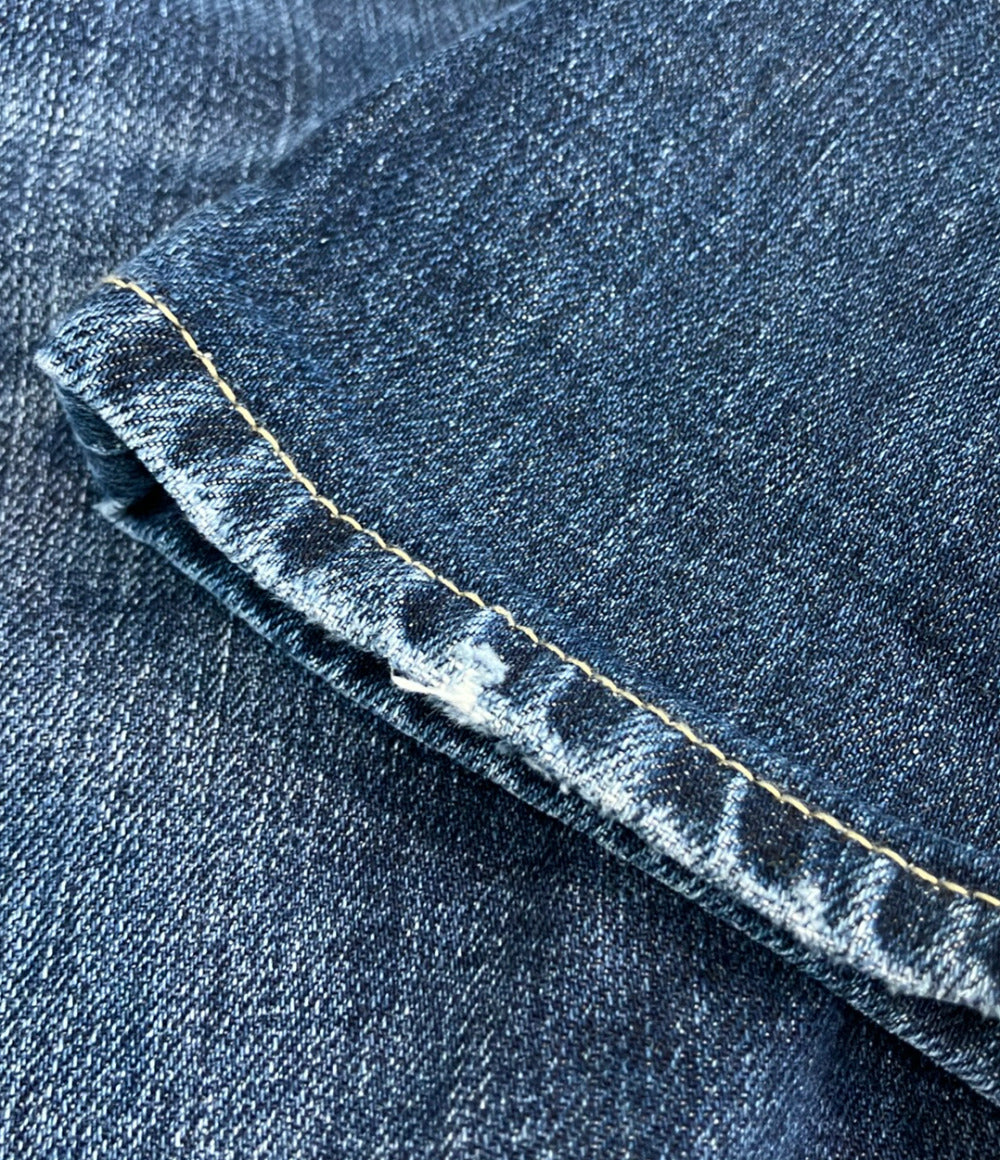 美品 Brunello Cucinelli デニムパンツ 内側ストライプ ボタンフライ メンズ SIZE 46 (M) ブルネロクチネリ