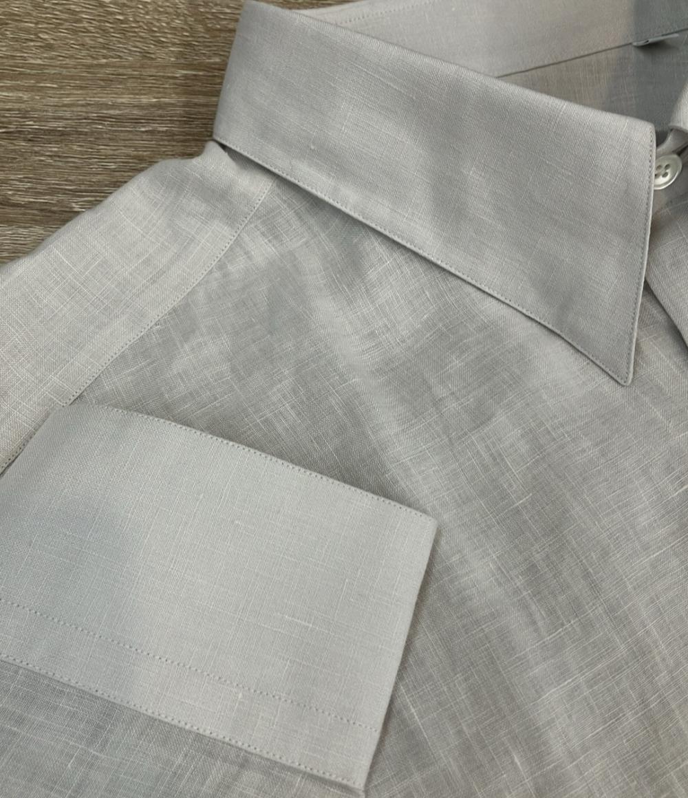 エルメス 長袖シャツ リネン メンズ SIZE 43 17 (2XL) HERMES