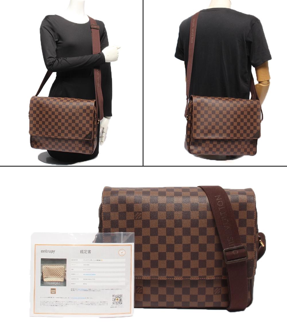 美品 LOUIS VUITTON ショルダーバッグ メッセンジャーバッグ 斜め掛け ダミエ シェルトンMM N41149 メンズ ルイ・ヴィトン
