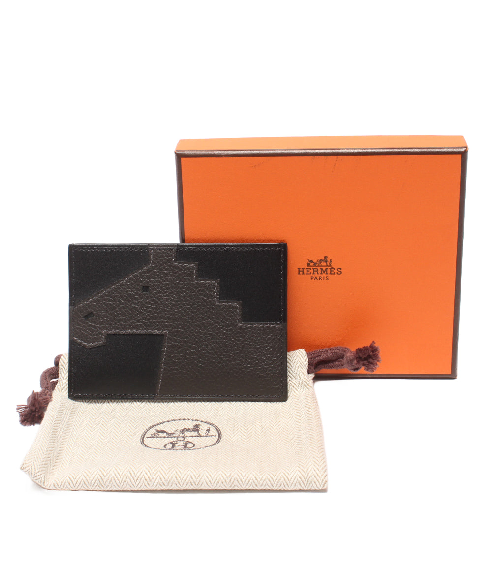 美品 HERMES カードケース W刻印 シュヴァル ピクト レディース メンズ エルメス