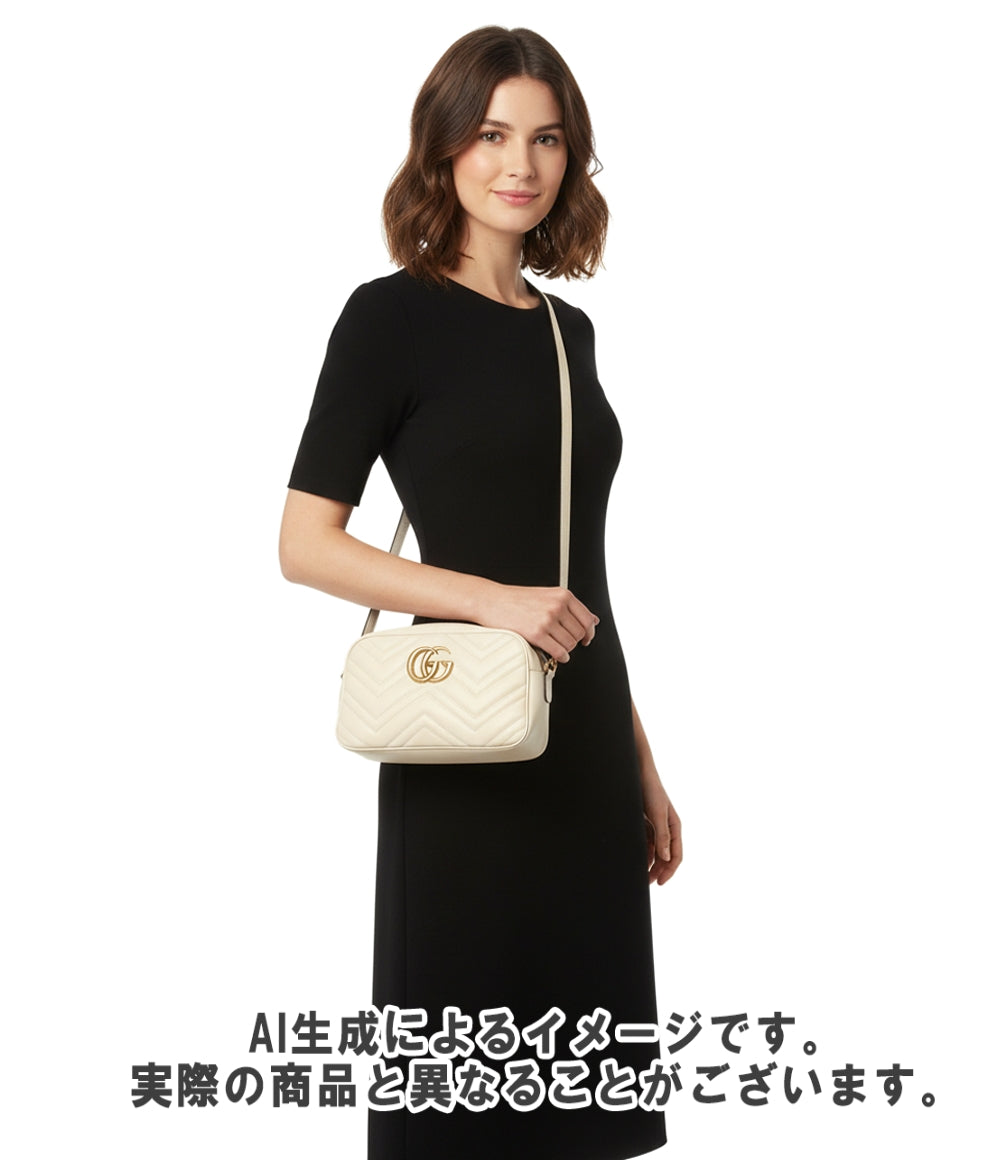 GUCCI ショルダーバッグ 斜め掛け 肩掛け スモール カメラバッグ GGマーモント 447632 213317 レディース グッチ