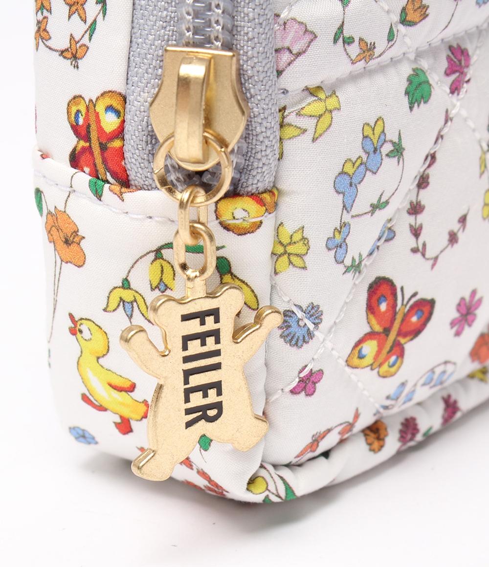 美品 フェイラー メイクポーチ リバティコラボ ハイジ フェイラー ガーデン レディース FEILER