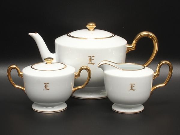 美品 大倉陶園 ティーポット シュガーポット クリーマー 3点セット