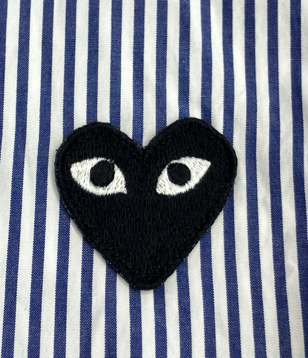 美品 PLAY COMME des GARCONS ストライプ 長袖シャツ メンズ SIZE XL プレイコムデギャルソン