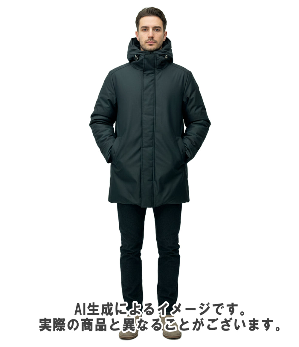 Pyrenex ダウンジャケット ×ANNECY2 フード付き フロントダブルジップ スナップボタン W21PJ4 メンズ SIZE M ピレネックス